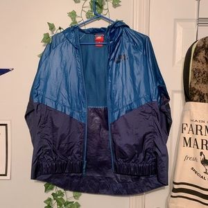 Blue retro nike windbreaker
